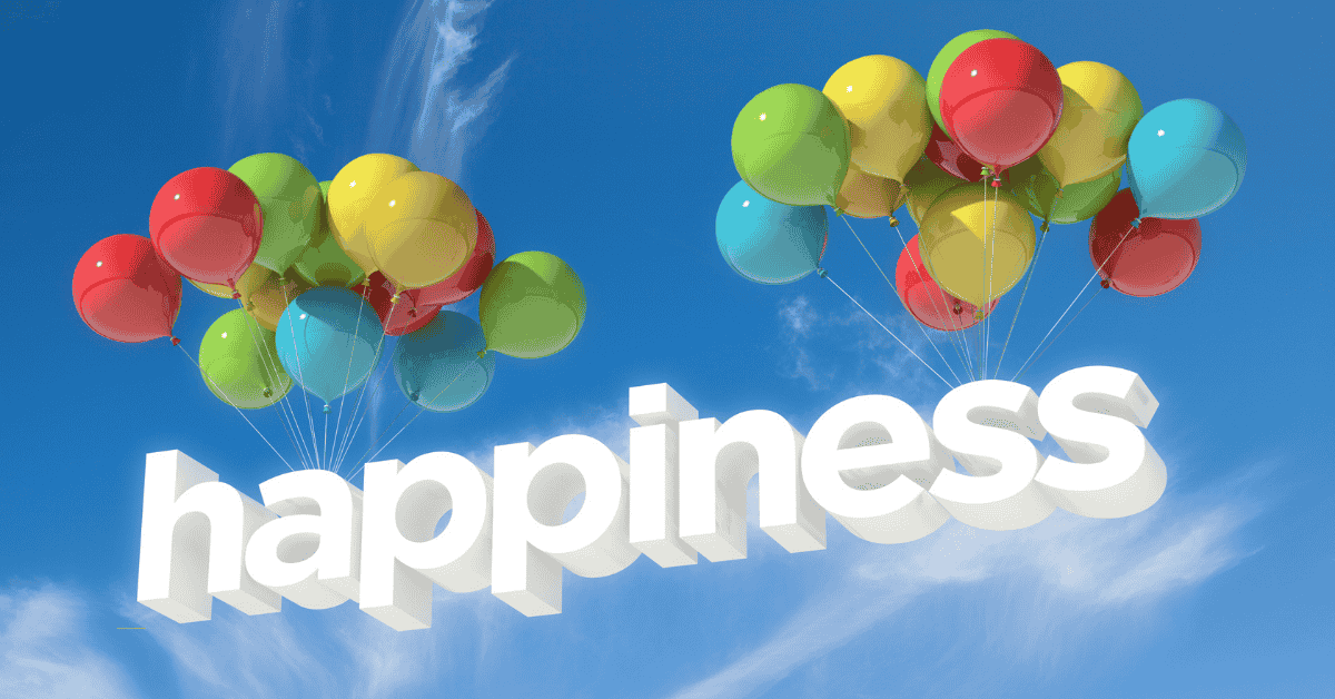 אושר עם בלונים